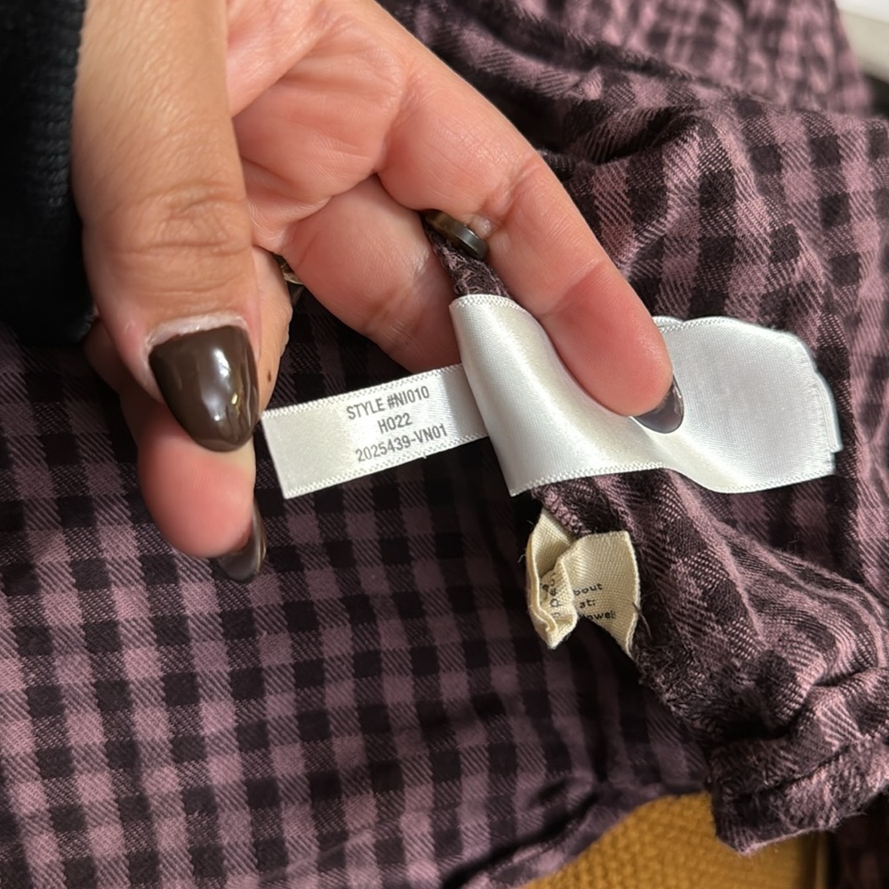 MADEWELL Shrunken Button-Up Shirt in Gingham size XL - Picture 8 of 10
